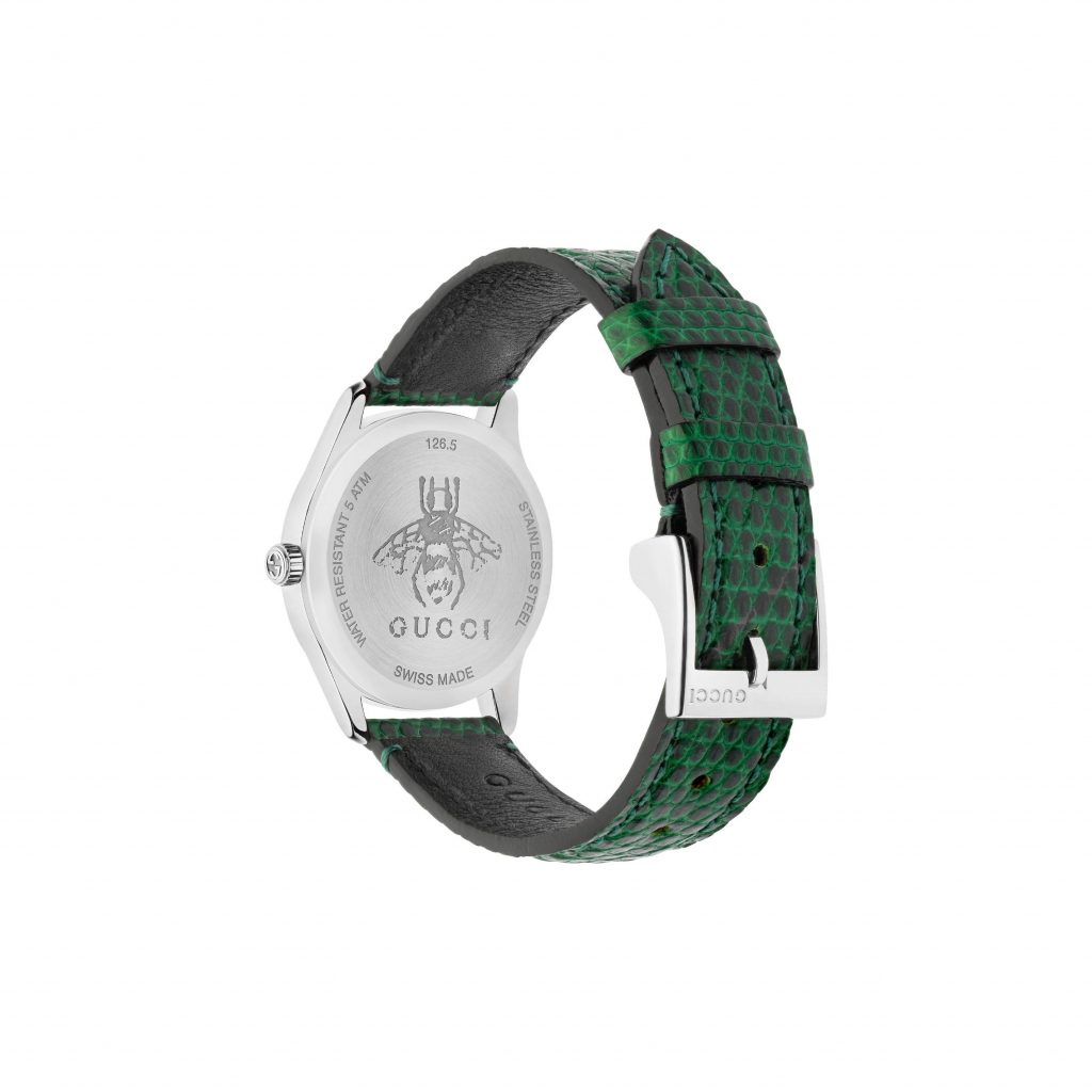 Gucci G Timeless Green Mother Of Pearl Dial Ladies Watch 36mm Đồng Hồ Sen Bạc 5011